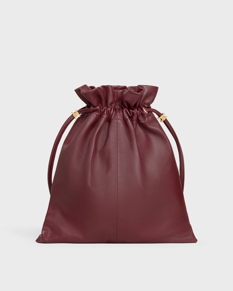 SMALL CRYSTAL POUCH IN LAMBSKIN - SYRAH - EVENING - 1 | CELINE