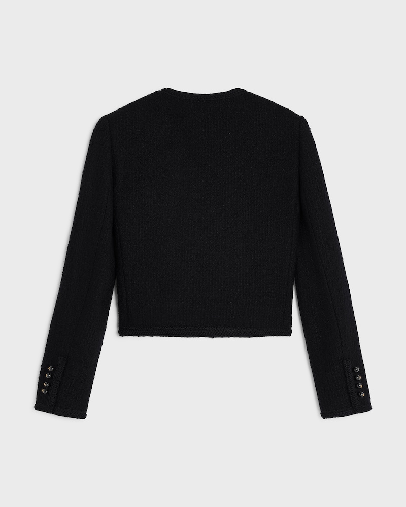 chasseur jacket IN wool natté - BLACK -  - 1 | CELINE