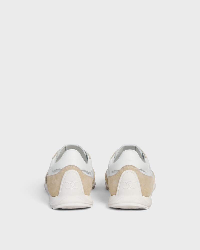 SNEAKER RACER EN NYLON, CUIR DE VEAU VELOURS ET CUIR DE VEAU - OFF WHITE -  - 1 | CELINE