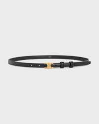 CINTURÓN TRIOMPHE 13 MM DE PIEL TAURILLON - NEGRO -  - 1 | CELINE