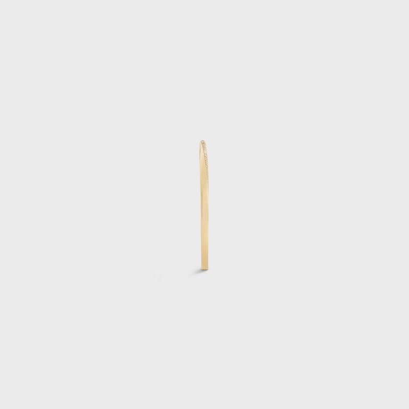 Torsion Bracelet in  Yellow Gold and Diamonds - Yellow Gold and White -  - 1 | CELINE