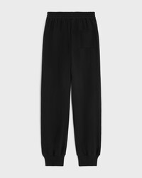 sweatpants IN cotton fleece - BLACK / WHITE -  - 2 | CELINE