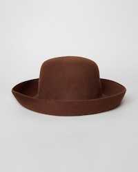 blossom hat IN wool felt - CHOCOLATE -  - 2 | CELINE