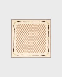 bandana IN heritage silk twill - VANILLA/  BROWN/ TAN -  - 1 | CELINE