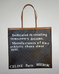 Tomorrow’s dreams” Limited Edition Flat Shopper - TAN - TRIOMPHE CANVAS - 1 | CELINE