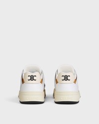 CT-09 TRAINER SNEAKER IN CALFSKIN, SUEDE CALFSKIN AND MESH - CREAM / BROWN -  - 2 | CELINE
