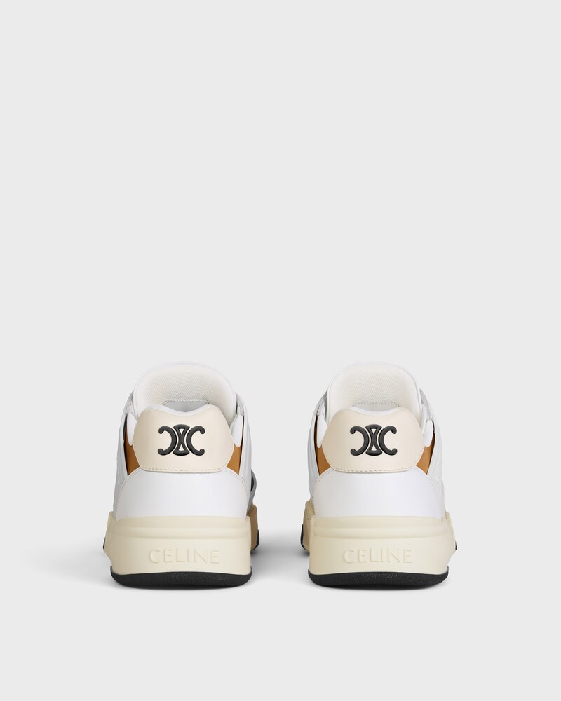 Sneaker CT-09 in pelle di vitello, pelle di vitello scamosciata e rete - CREMA / MARRONE -  - 1 | CELINE