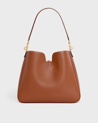 MEDIUM CAMILLE 16 SOFT BAG IN SMOOTH CALFSKIN - TAN - MORE LINES - 2 | CELINE
