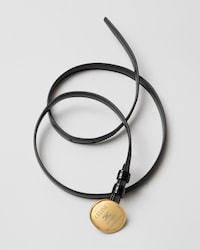 MICRO MAISON CELINE BELT 13MM IN Taurillon Leather - BLACK -  - 2 | CELINE
