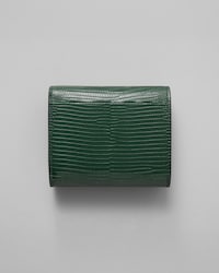 Kleine Brieftasche mit Umschlag TRIOMPHE AUS EIDECHSENLEDER - TANNENGRÜN - BRIEFTASCHEN - 2 | CELINE