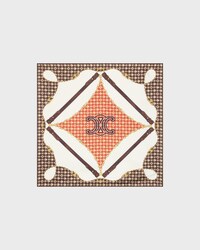 bandana IN silk twill - CREAM/BROWN/TAN -  - 1 | CELINE