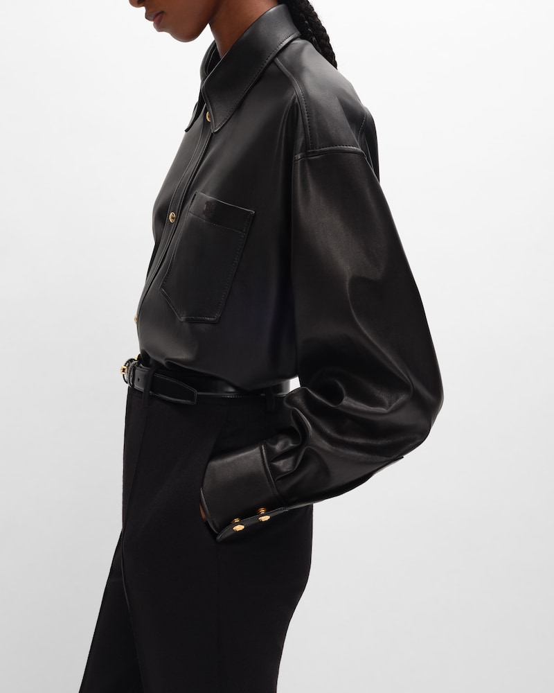 chemise agneau - Noir -  - 1 | CELINE