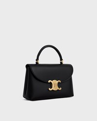 TEEN NINO BAG IN SMOOTH SATINATED CALFSKIN - BLACK - TRIOMPHE COLLECTION - 2 | CELINE