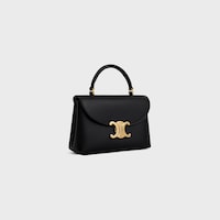TEEN NINO BAG IN SMOOTH SATINATED CALFSKIN - BLACK - TRIOMPHE COLLECTION - 2 | CELINE