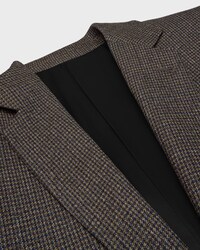 veste classique laine micro pied de poule - GRIS/MARINE -  - 2 | CELINE