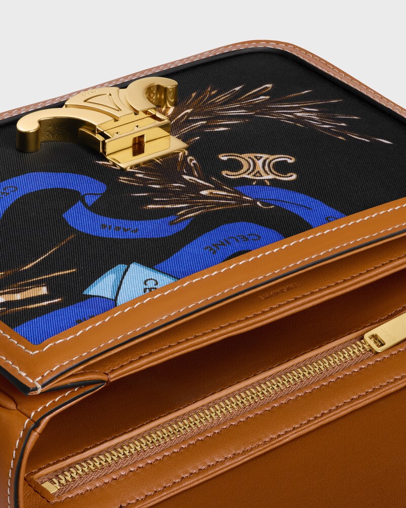TEEN TRIOMPHE IN SILK AND NATURAL CALFSKIN - MULTICOLOR - TRIOMPHE - 1 | CELINE