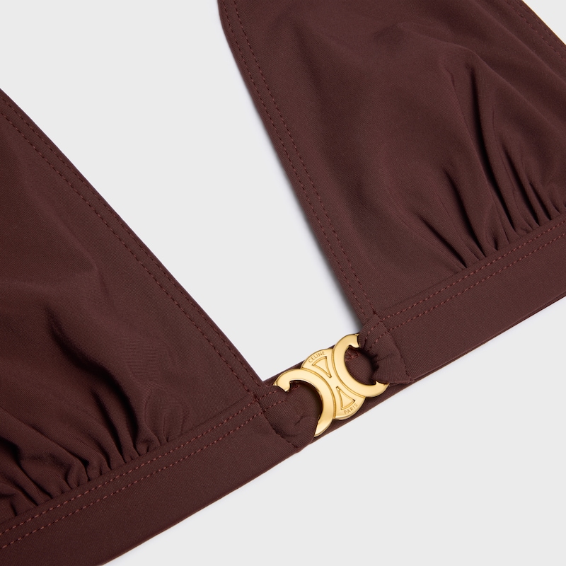triangle top IN matte jersey - PRUNE -  - 1 | CELINE
