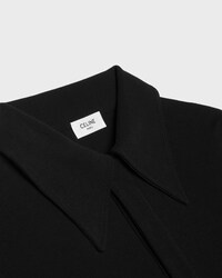 polo shirt IN ribbed cotton - BLACK / WHITE -  - 2 | CELINE