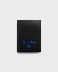 PORTA-PASSAPORTE TAKEAWAY EM COURO DE CORDEIRO LISO - PRETO / ULTRA AZUL - VIAGEM - 1 | CELINE