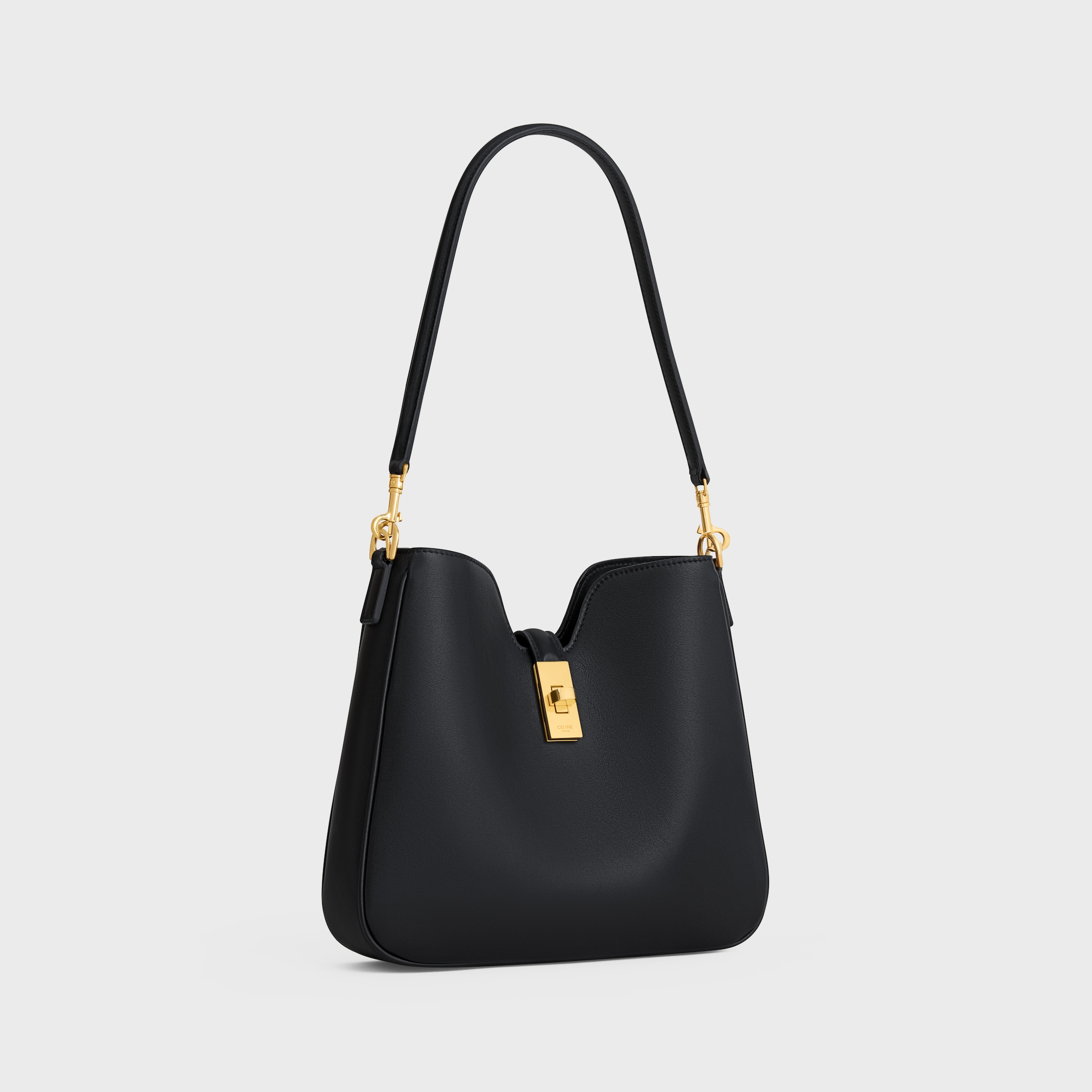SMALL CAMILLE 16 SOFT BAG IN SMOOTH CALFSKIN - BLACK | CELINE