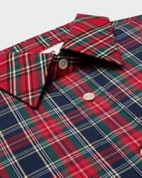 shirt IN TARTAN COTTON - NAVY/RED/YELLOW -  - 2 | CELINE