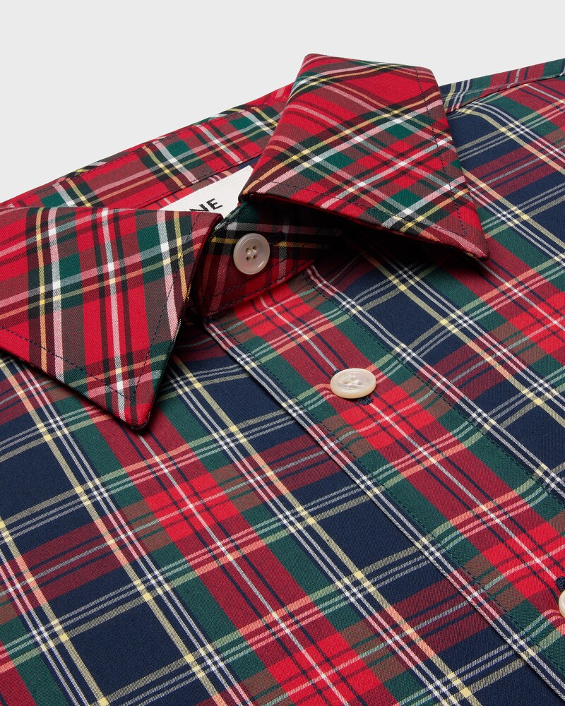 Hemd IN TARTAN COTTON - MARINEBLAU/ROT/GELB -  - 1 | CELINE
