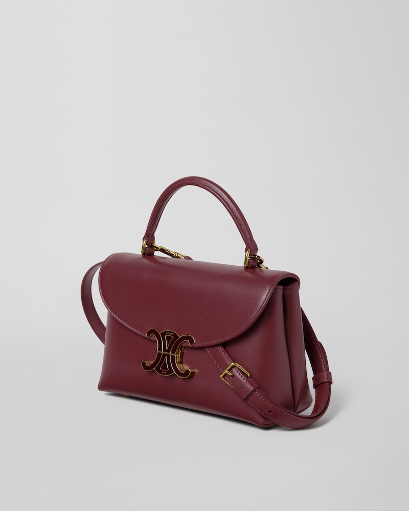TEEN NINO BAG IN SMOOTH SATINATED CALFSKIN WITH ENAMEL CLOSURE - SYRAH - EVENING - 1 | CELINE