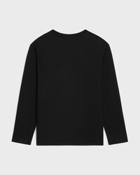 loose t-shirt IN cotton jersey - BLACK / WHITE -  - 2 | CELINE