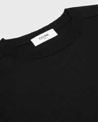 triomphe crew neck sweater in wool - BLACK -  - 2 | CELINE