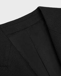colonne jacket IN wool gabardine - BLACK -  - 2 | CELINE
