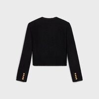 chasseur jacket in bouclé tweed - BLACK -  - 2 | CELINE