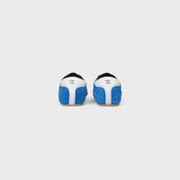 THE FLAT SNEAKER IN SUEDE CALFSKIN AND LAMBSKIN - BLUE/ECRU/WHITE -  - 2 | CELINE