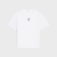 t-shirt IN cotton jersey - OPTIC WHITE / BLACK -  - 1 | CELINE