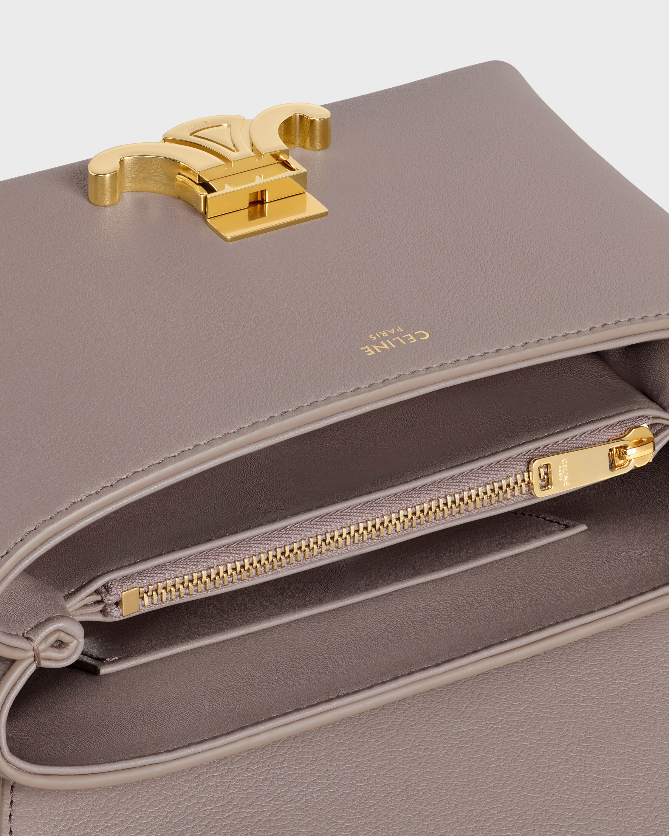 TEEN NINO BAG IN SUPPLE GRAINED CALFSKIN - PEBBLE | CELINE