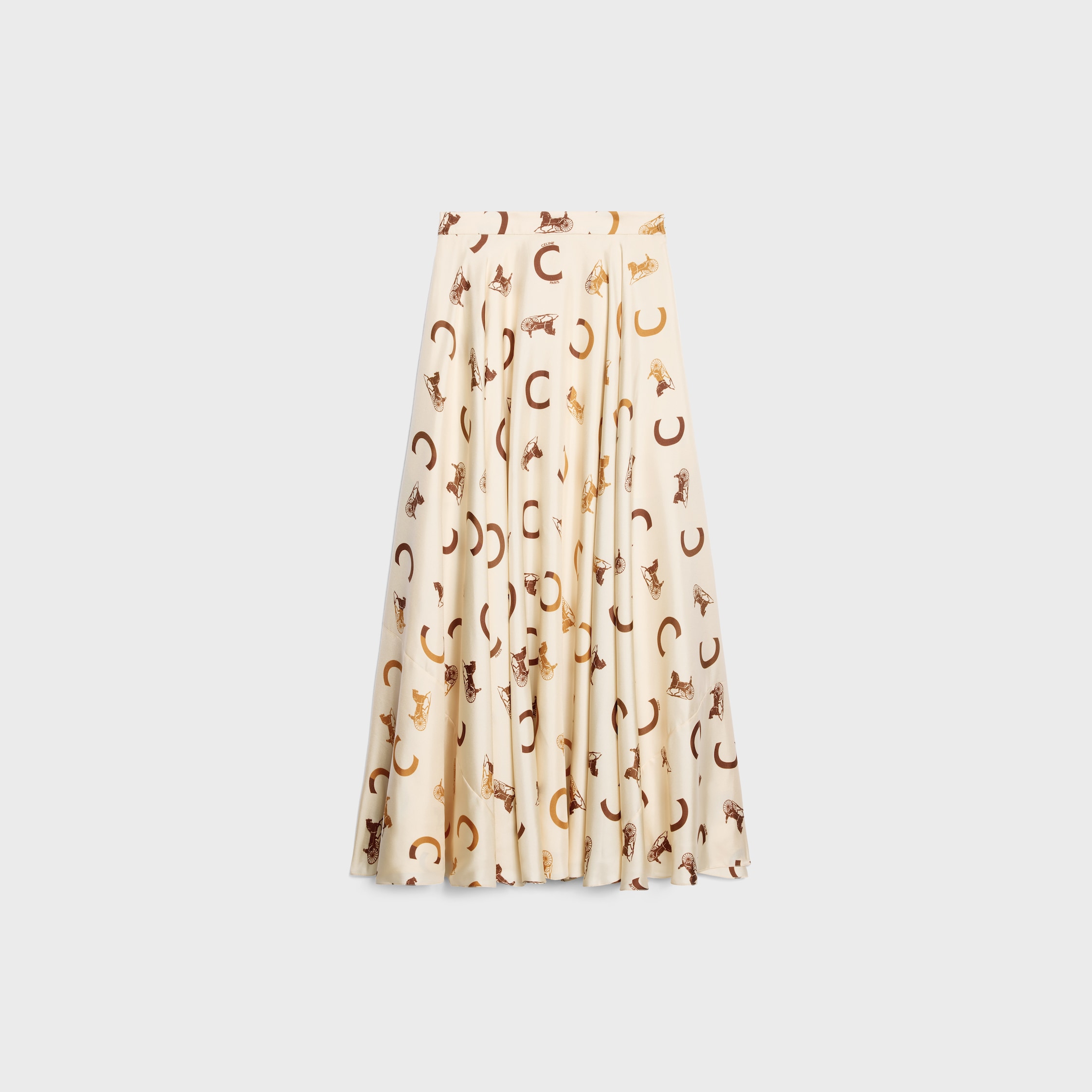 CELINE skirt IN silk twill