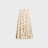 jupe twill soie - CREAM/TAN -  - 1 | CELINE