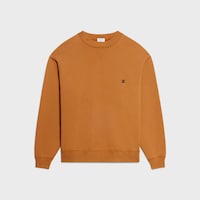 sweatshirt IN cotton fleece - CANEL / BLACK / RED -  - 1 | CELINE