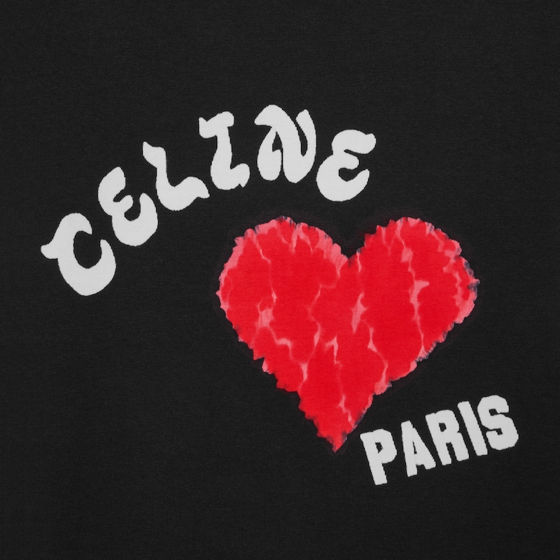 T恤 - 黑色／白色／紅色 -  - 1 | CELINE
