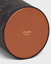 Pencil Holder in Triomphe Canvas - TAN - CELINE MAISON - 2 | CELINE