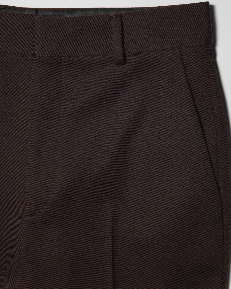 KICK-FLARE TROUSERS - BROWN -  - 1 | CELINE