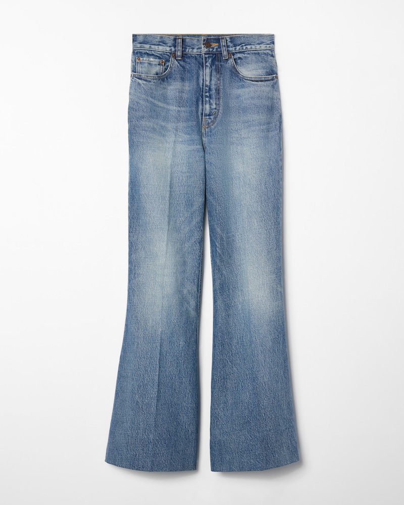 FLARE JEANS 006 IN cotton denim - VIVIENNE GLASS -  - 1 | CELINE
