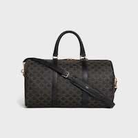 Travel Bag IN Triomphe Canvas AND calfskin - BLACK - CELINE ESSENTIALS - 2 | CELINE