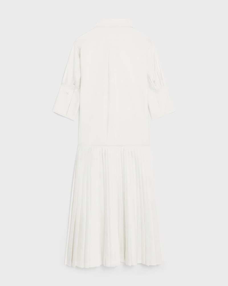 shirt dress IN silk poplin - CRAIE -  - 1 | CELINE