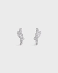 노트 스파클 후프 - 스트라스 & 로듐 피니시 브라스 - 실버 - 추석 기프트 셀렉션 - 2 | CELINE