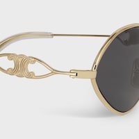 Wire 01 sunglasses in Metal - Light Gold / Smoke -  - 2 | CELINE