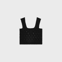 탑 - 코튼 포인텔 - 블랙 -  - 1 | CELINE