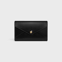 POCHETTE ENVELOPPE AVEC CHAÎNE veau brillant - Noir - AUTRES LIGNES - 1 | CELINE