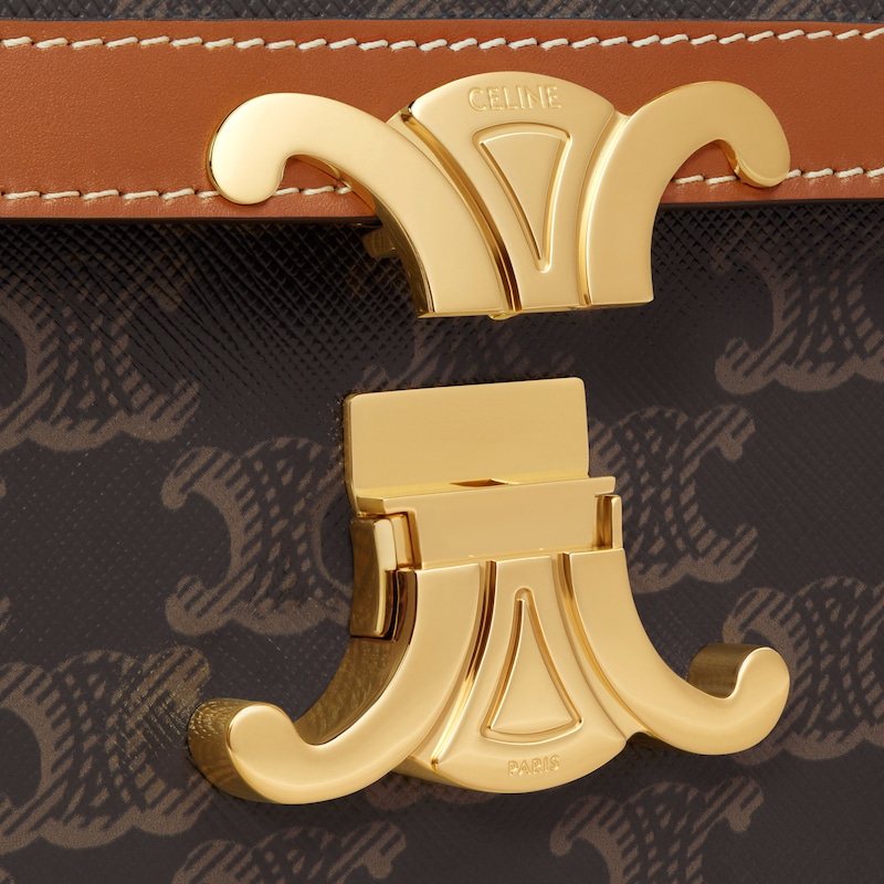 CLASSIQUE TRIOMPHE BAG IN Triomphe Canvas and Calfskin - TAN - GIFT FINDER - 1 | CELINE