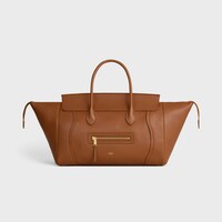 LUGGAGE IN SUPPLE SHINY LAMBSKIN - SOFT TAN - LUGGAGE - 1 | CELINE