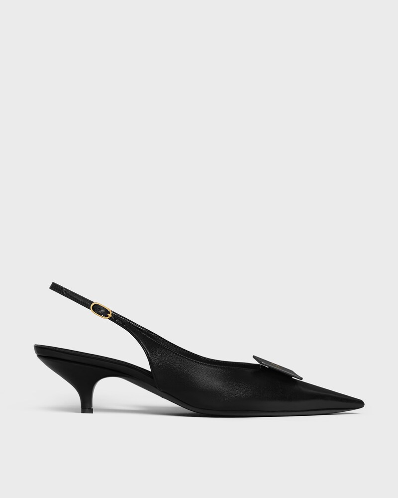SLINGBACK SIGNATURE EN CUIR D'AGNEAU - Noir -  - 1 | CELINE